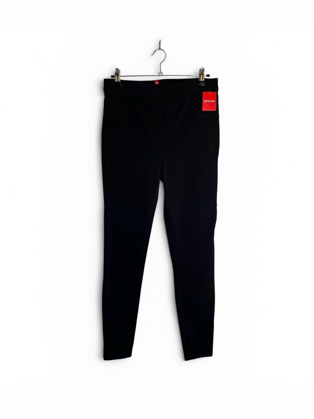 SPANX Black Cotton Pull-On Pant, NWT